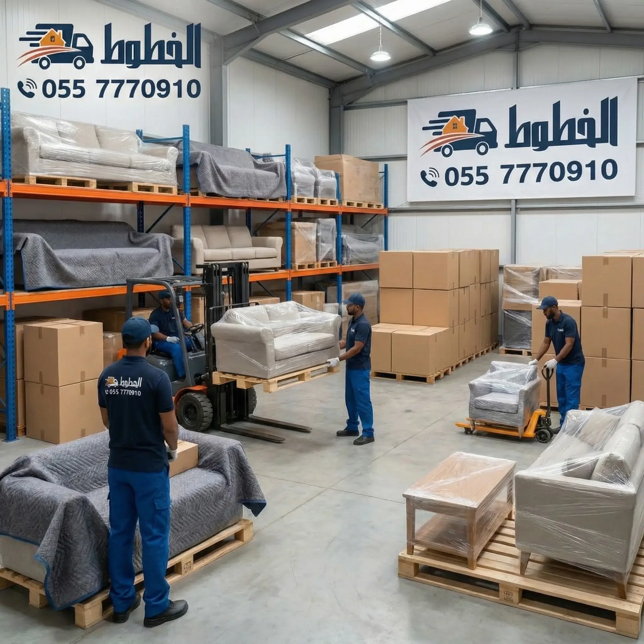 professional furniture wrapping warehouse
